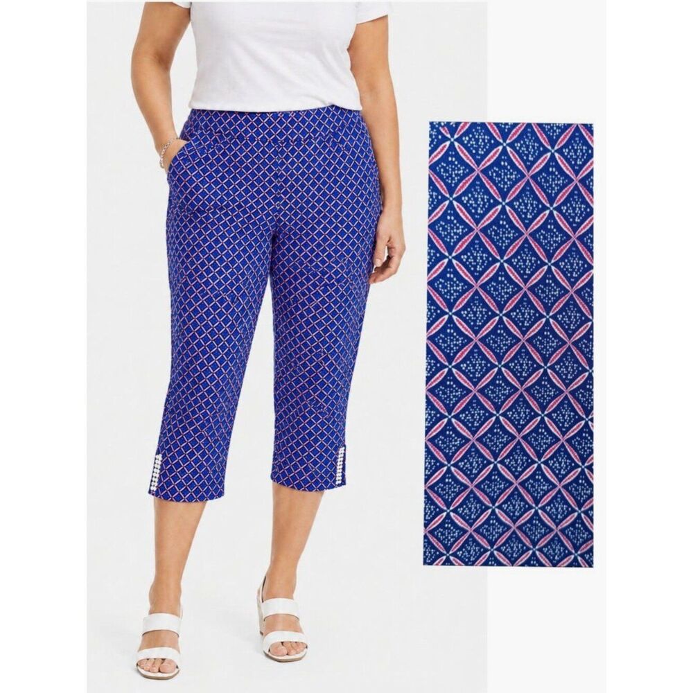 Chico’s Perfect Stretch Capri Size 2.5 (US 14) Purple LIKE NEW